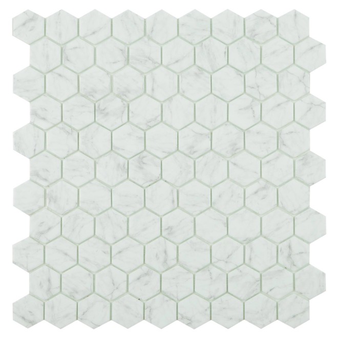 By Goof Mozaïek Hexagon Statuario 3.5x3.5cm